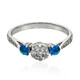 Neonblauer Apatit-Silberring
