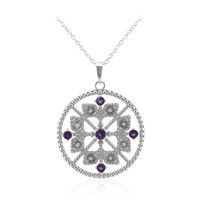 Amethyst-Silberhalskette