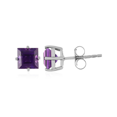 Marokkanischer Amethyst-Silberohrringe