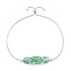 Grüner Fluorit-Silberarmband