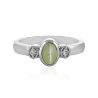 Chrysoberyll-Katzenauge-Silberring