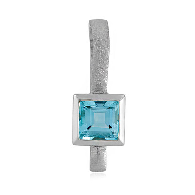 Himmelblauer Topas-Silberanhänger (MONOSONO COLLECTION)