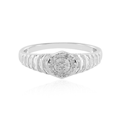 I2 (I) Diamant-Herren-Silberring