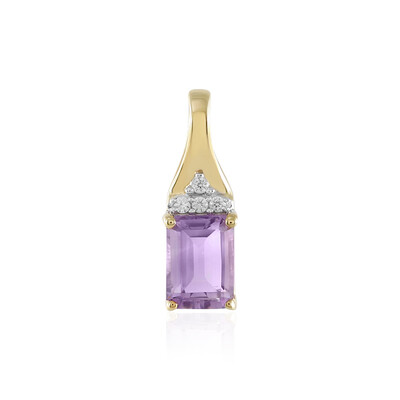 Lavendel-Amethyst-Silberanhänger