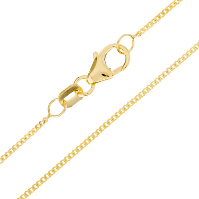 375er Gelbgold-Panzerkette - 1,7 g - 50 cm