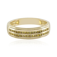 Gelber I2 Diamant-Silberring