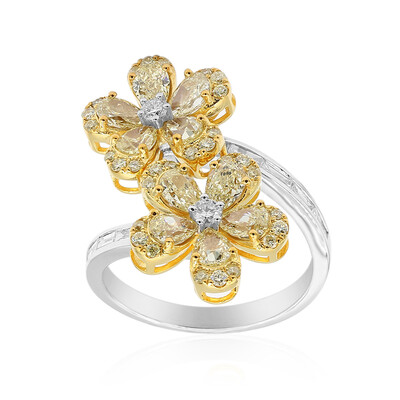 Gelber SI2 Brillant-Goldring (CIRARI)
