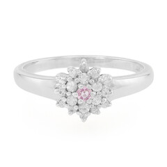 Pinkfarbener Ceylon-Saphir-Silberring