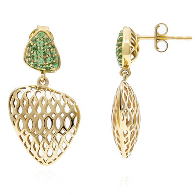 Tsavorit-Goldohrringe (Ornaments by de Melo)
