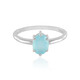 Aqua-Chalzedon-Silberring