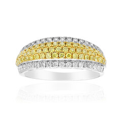 Gelber SI2 Brillant-Goldring (CIRARI)