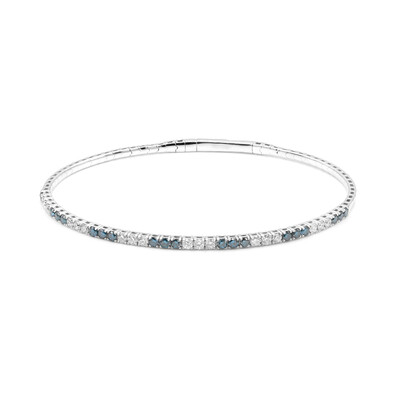 Blauer SI2 Brillant-Goldarmreif (CIRARI)
