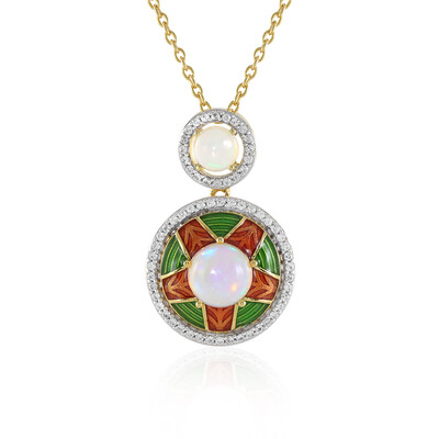 Welo-Opal-Silberhalskette (Adela Silber)