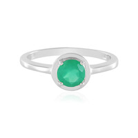 Grüner Onyx-Silberring
