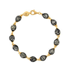 Baltischer Bernstein-Silberarmband