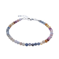 Edelstein-Silberarmband