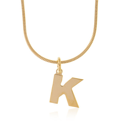 Silberhalskette- Buchstabe K
