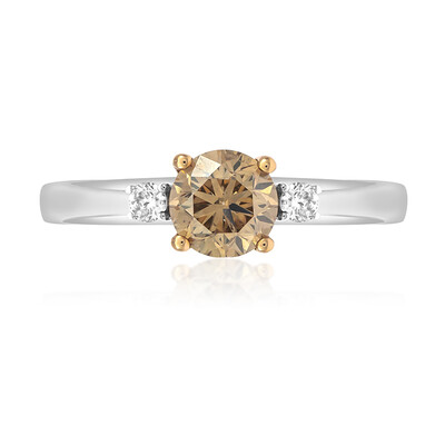 SI2 Schokoladen-Diamant-Goldring (CIRARI)