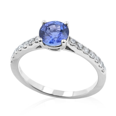 AAA-Tansanit-Platinring