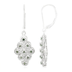 Fancy-Diamant-Silberohrringe