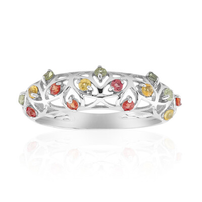 Saphir-Silberring