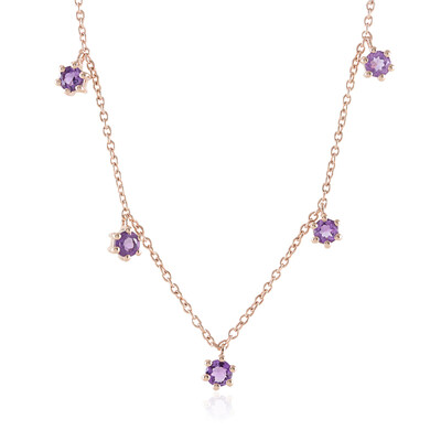 Lavendel-Amethyst-Silbercollier