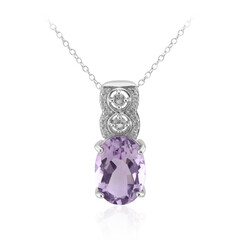 Bolivianischer Amethyst-Silberhalskette