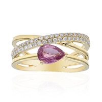 Pinkfarbener Saphir-Goldring (CIRARI)