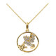 SI2 (H) Brillant-Goldhalskette (Smithsonian)