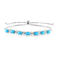 Sleeping Beauty-Türkis-Silberarmband