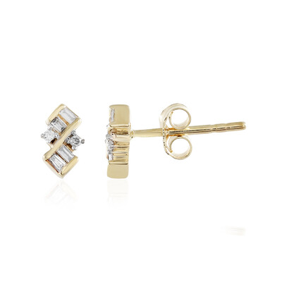 SI1 (H) Diamant-Goldohrringe