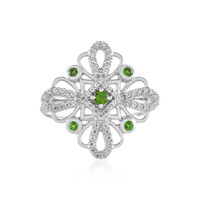 Russischer Diopsid-Silberring