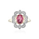 Brasilianischer Pinkfarbener Turmalin-Goldring