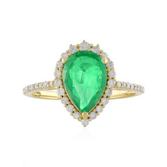 Äthiopischer Smaragd-Goldring (AMAYANI)