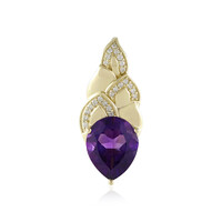Uruguay-Amethyst-Goldanhänger (de Melo)