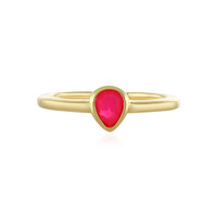Äthiopischer Pinkfarbener Opal-Silberring