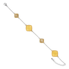 Baltischer Milky-Bernstein-Silberarmband
