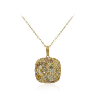 SI2 Fancy-Brillant-Goldhalskette (CIRARI)