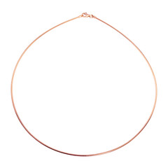 Silber-Schlangenkette - 45 cm - 6,518 g - rosévergoldet