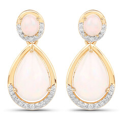 AAA-Welo-Opal-Goldohrringe (AMAYANI)