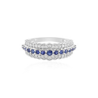 Blauer Saphir-Goldring