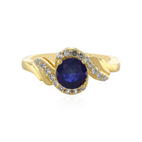 Blauer Madagaskar-Saphir-Silberring