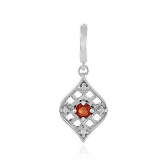 Padparadscha-Saphir-Silberanhänger