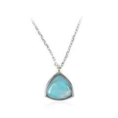 Larimar-Silberhalskette