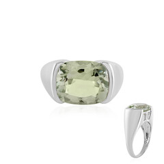 Grüner Amethyst-Silberring