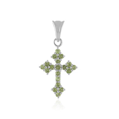 Arizona-Peridot-Silberanhänger