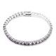 Edelstein-Silberarmband