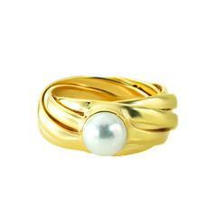 Akoya-Perlen-Goldring (de Melo)