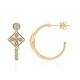 SI1 (G) Brillant-Goldohrringe (Annette)