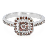 Fancy-Diamant-Silberring